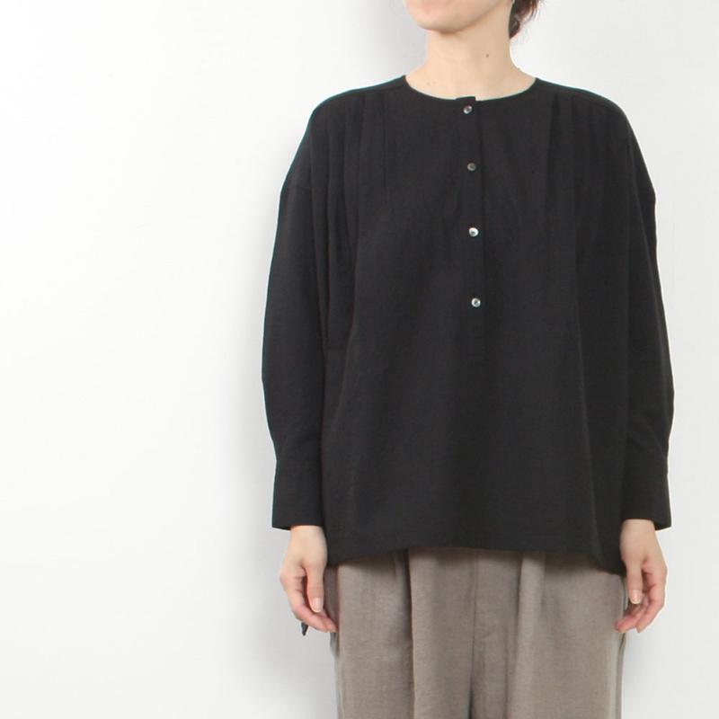 evam eva エヴァムエヴァ wool shirt E243T141 evam eva（エヴァムエヴァ） wool shirt E243T141 : MIDLAND SHIP