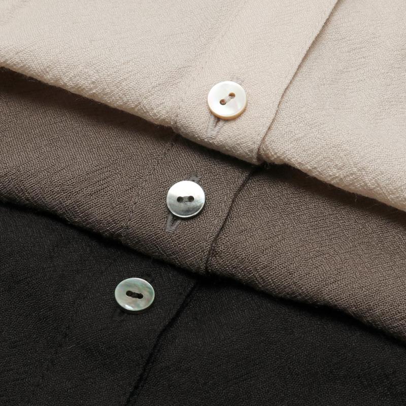 evam eva（エヴァムエヴァ） wool shirt E243T141 : MIDLAND SHIP