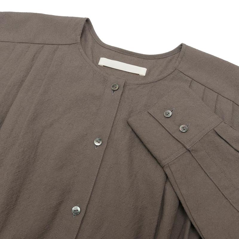 evam eva（エヴァムエヴァ） wool shirt E243T141 : MIDLAND SHIP