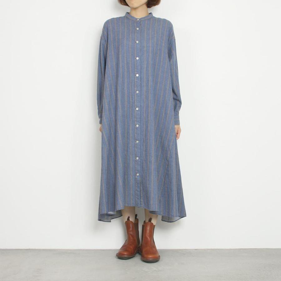 Style Confort スティールエコンフォール 起毛ストライプワンピース 814 Midland Ship 通販 Yahoo ショッピング