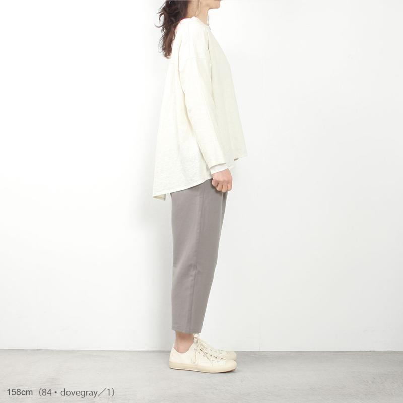 evam eva（エヴァムエヴァ） cotton cropped pants E251T081 : MIDLAND