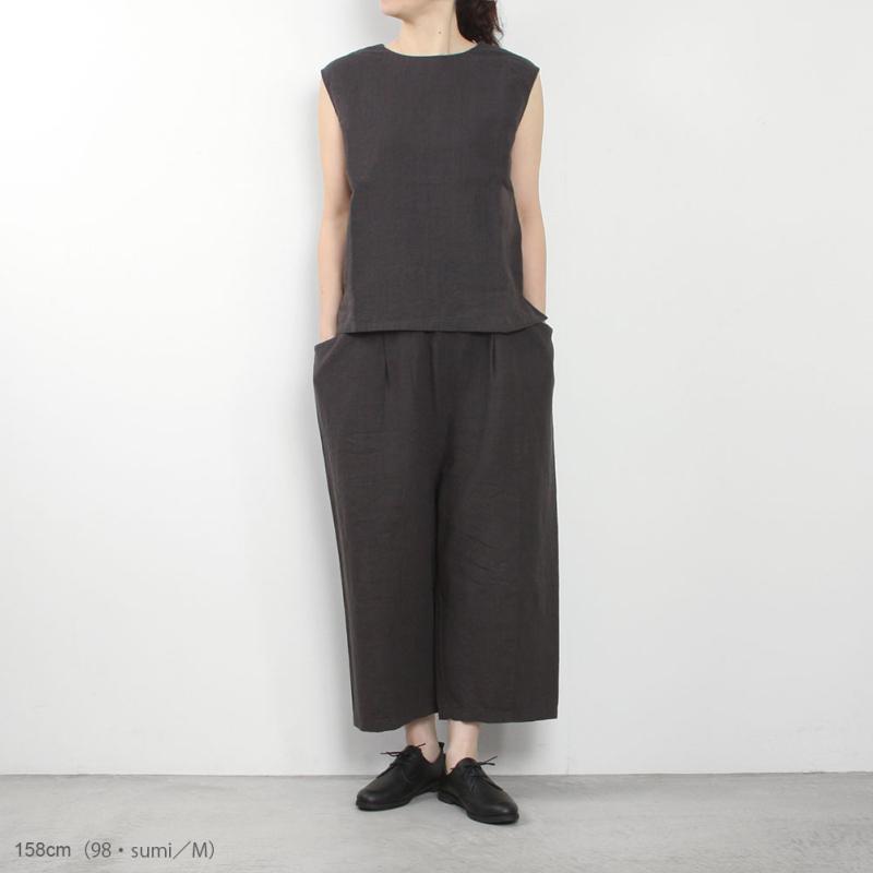 エヴァムエヴァ　リネン100% Vネックプルオーバー　新品タグ付き evam eva エヴァムエヴァ silk linen pullover シルクリネンプル