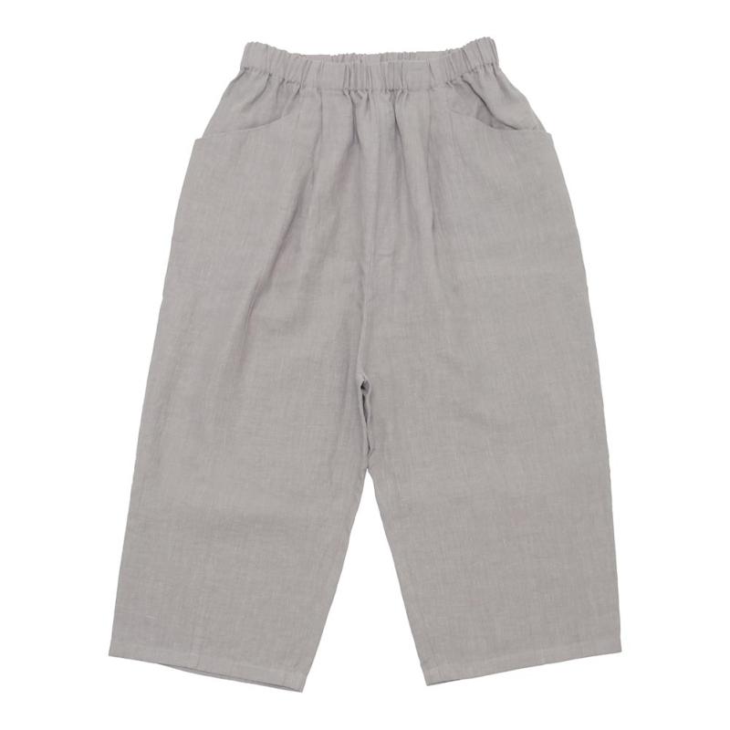 evam eva（エヴァムエヴァ） water linen cropped pants E251T100