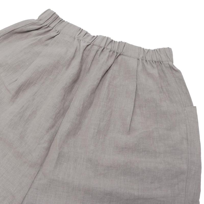 evam eva（エヴァムエヴァ） water linen cropped pants E251T100