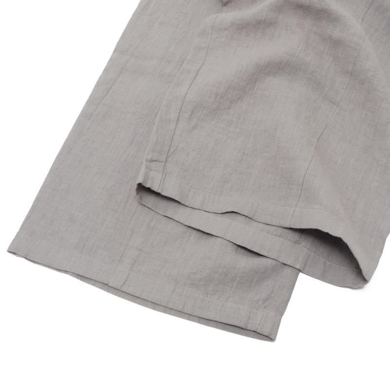 evam eva（エヴァムエヴァ） water linen cropped pants E251T100
