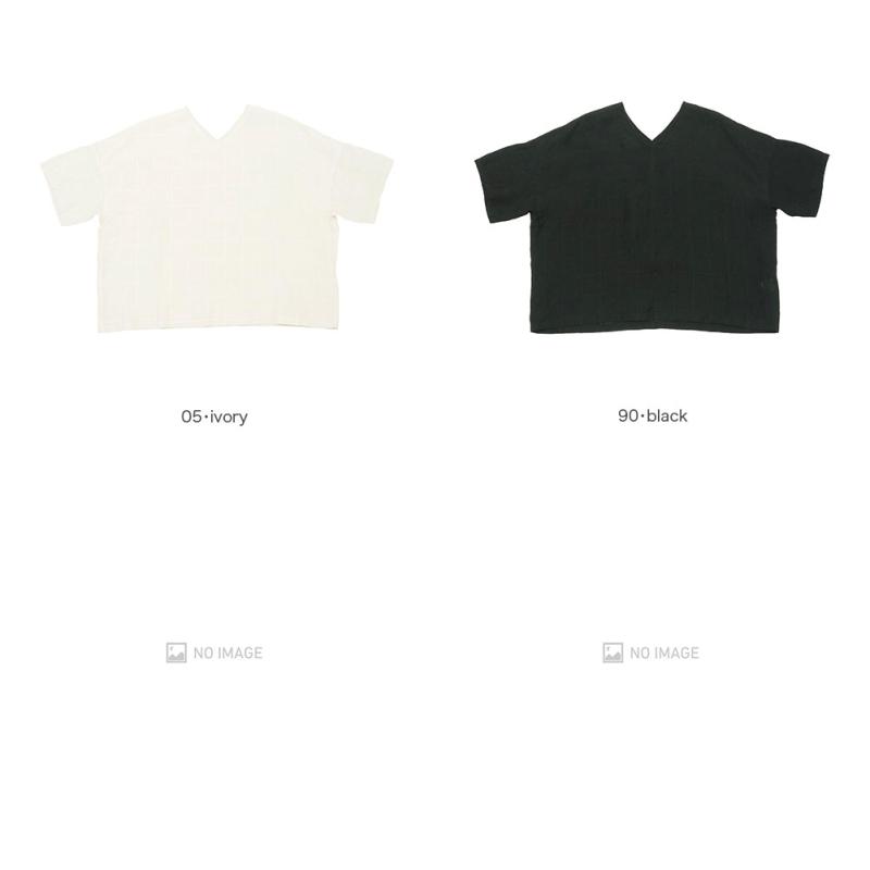 evam eva（エヴァムエヴァ） linen stitches pullover E251T172