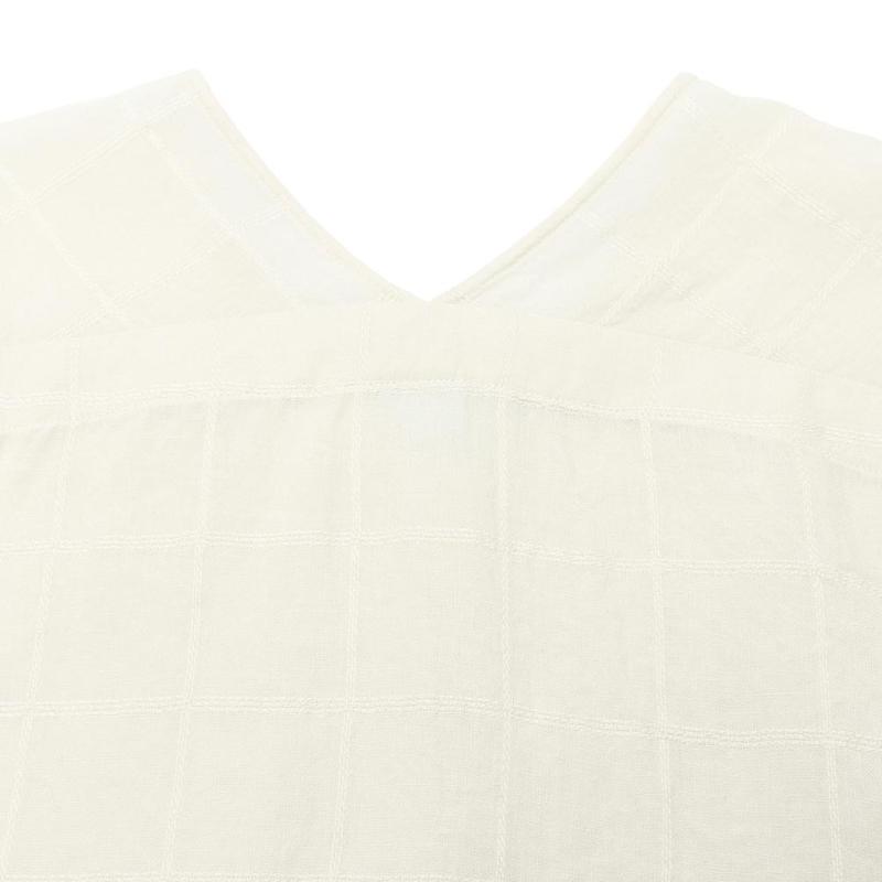 evam eva（エヴァムエヴァ） linen stitches pullover E251T172