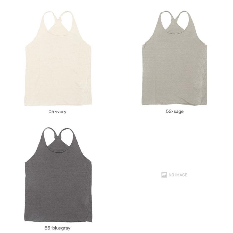evam eva（エヴァムエヴァ） linen camisole E251T213 : MIDLAND SHIP