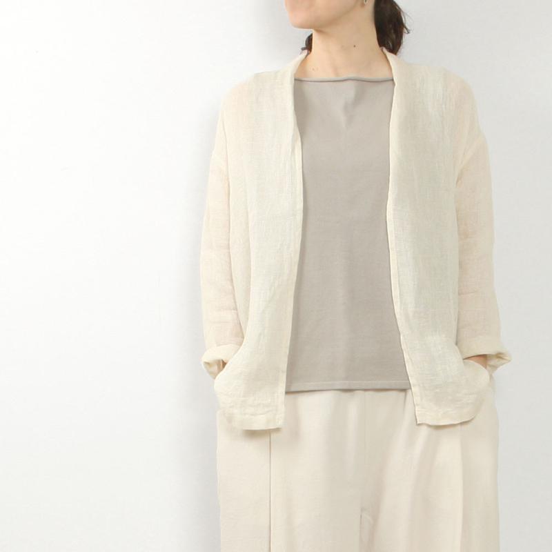 evam eva（エヴァムエヴァ） linen cardigan E251T222 : MIDLAND SHIP