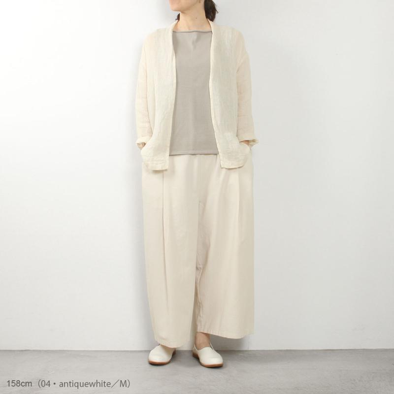 evam eva（エヴァムエヴァ） linen cardigan E251T222 : MIDLAND SHIP
