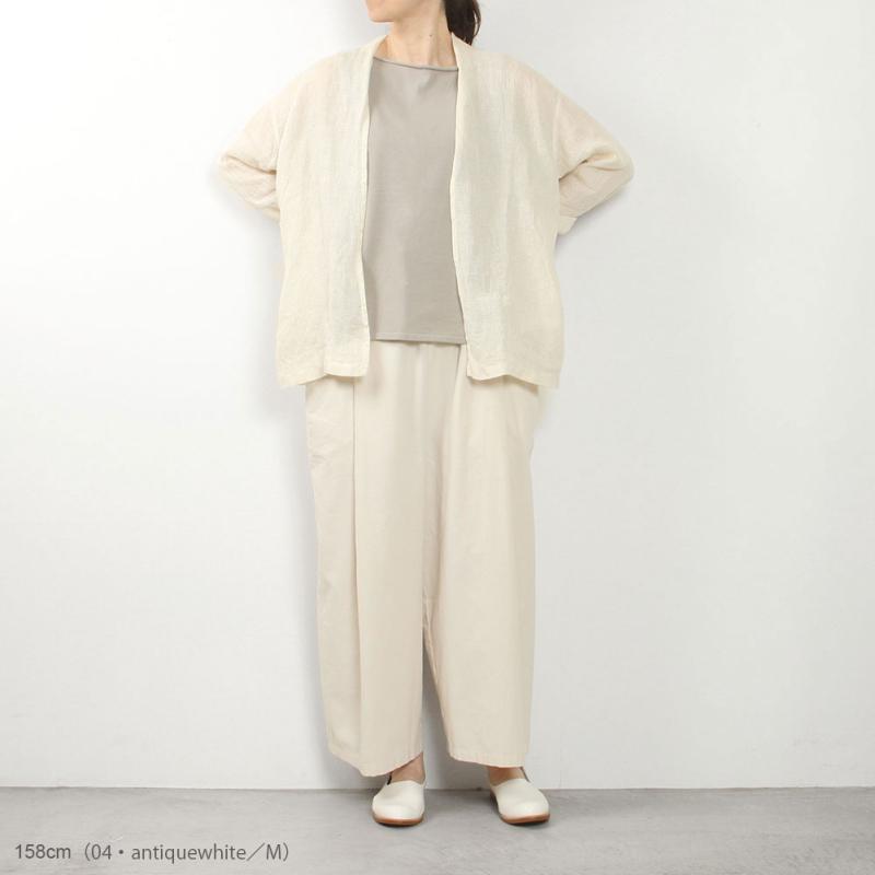 evam eva（エヴァムエヴァ） linen cardigan E251T222 : MIDLAND SHIP