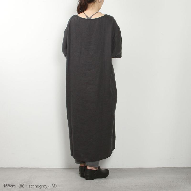 evam eva（エヴァムエヴァ） linen dolman one-piece E251T229