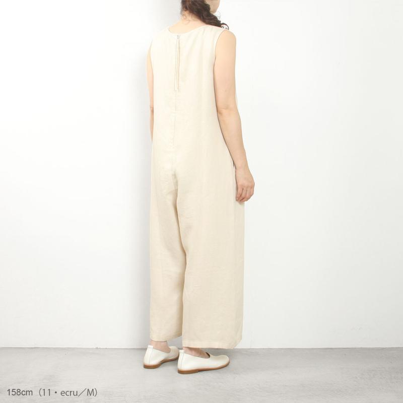 evam eva（エヴァムエヴァ） linen all-in-one E251T230 : MIDLAND