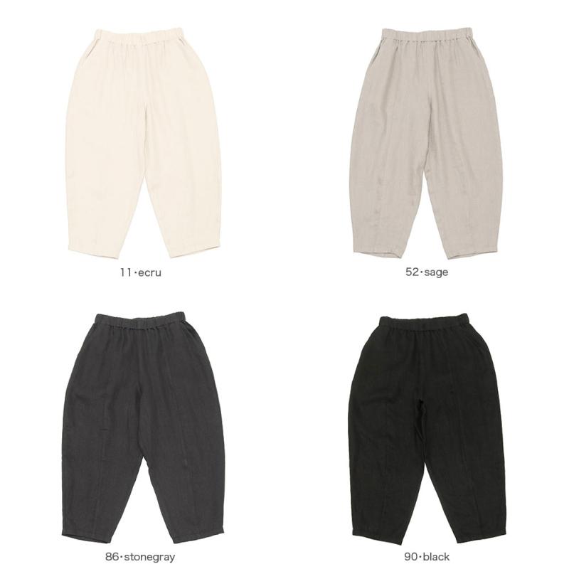 evam eva（エヴァムエヴァ） linen cropped pants E251T232 : MIDLAND
