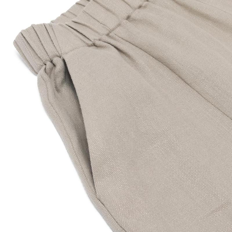 evam eva（エヴァムエヴァ） linen cropped pants E251T232 : MIDLAND