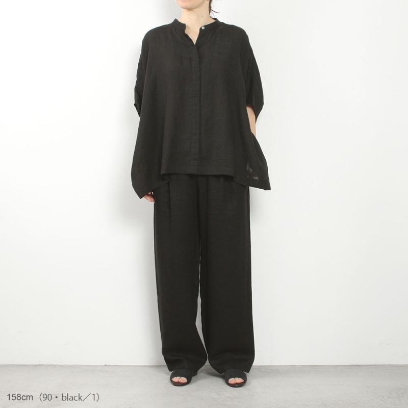 evam eva エヴァムエヴァ linen wide pants E251T233 evam eva（エヴァムエヴァ） linen wide pants E251T233 : MIDLAND