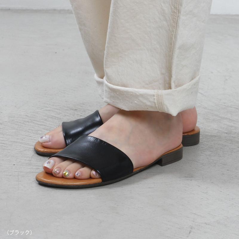 MARKO マルコ レザーフラットサンダル 225115 : MIDLAND SHIP - 通販