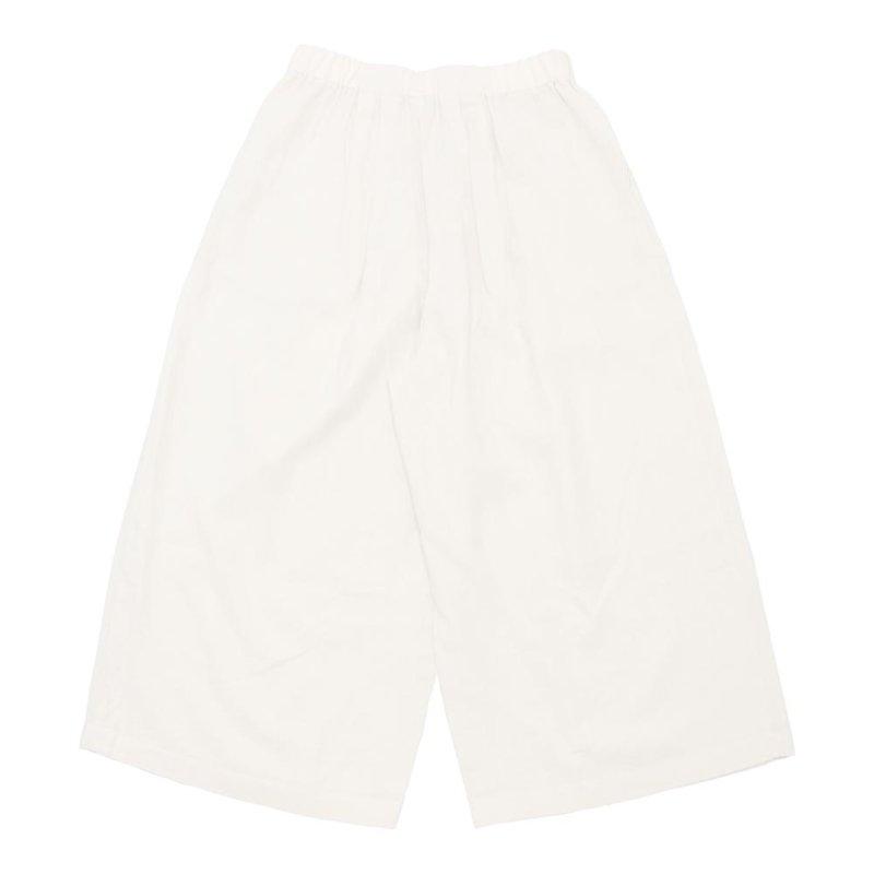 evam eva（エヴァムエヴァ） water linen culotte pants E253T018