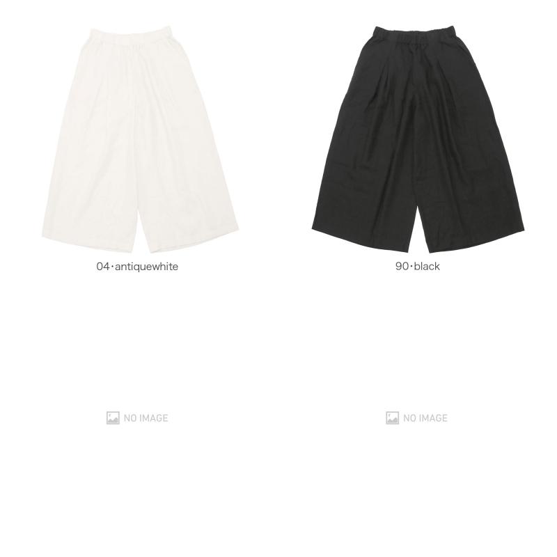 evam eva（エヴァムエヴァ） water linen culotte pants E253T018