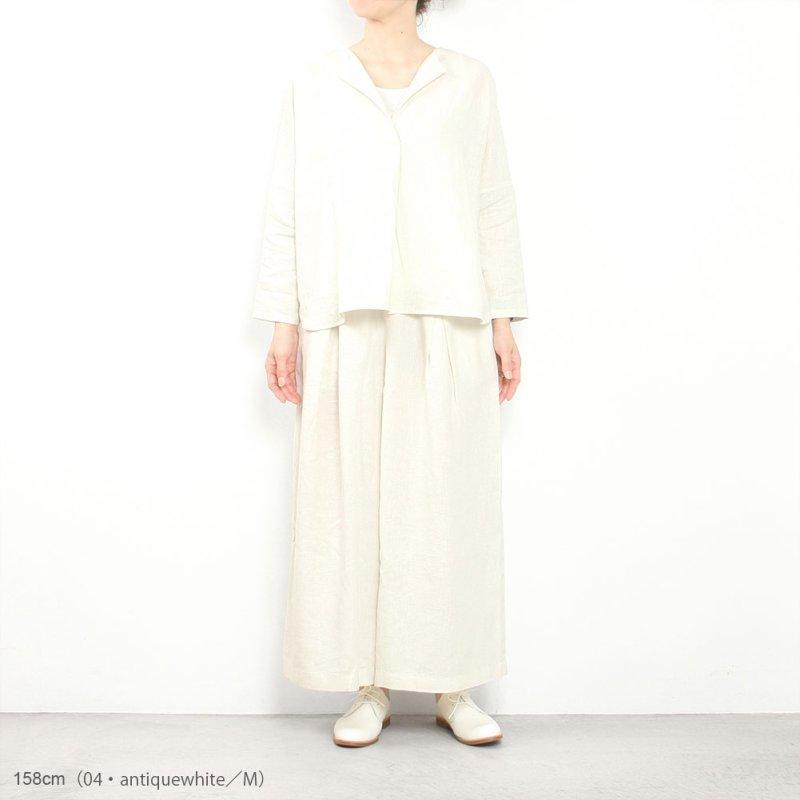 evam eva（エヴァムエヴァ） water linen culotte pants E253T018