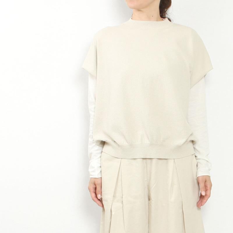 evam eva（エヴァムエヴァ） cotton vest E253K022 : MIDLAND SHIP