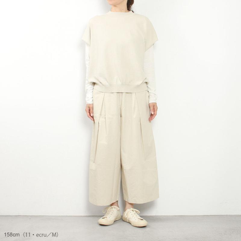 evam eva（エヴァムエヴァ） cotton vest E253K022 : MIDLAND SHIP