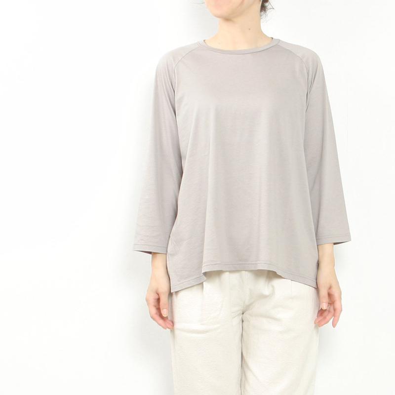 evam eva エヴァムエヴァ cut&sew raglan pullover E253C027 evam eva（エヴァムエヴァ） cut&sew raglan pullover E253C027