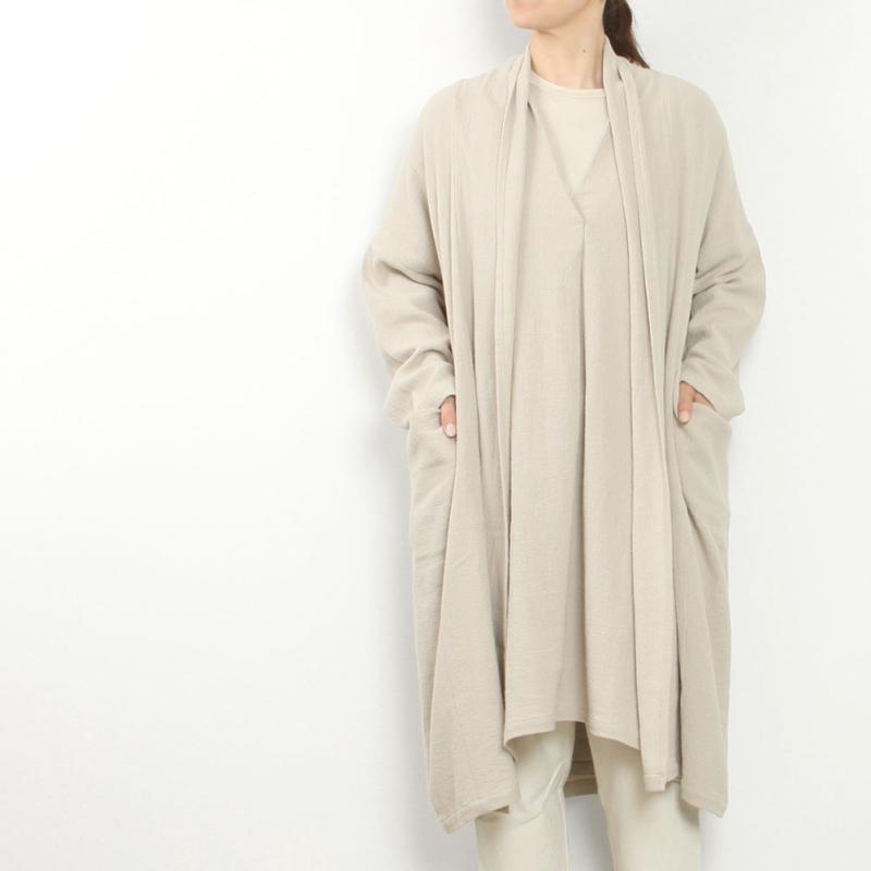 evam eva flannel cotton wool robe 【公式通販】