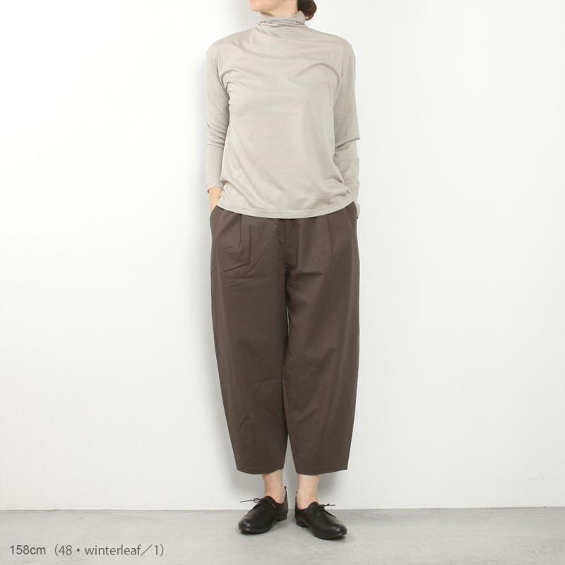 evam eva（エヴァムエヴァ） cotton cropped pants E253T064 : MIDLAND