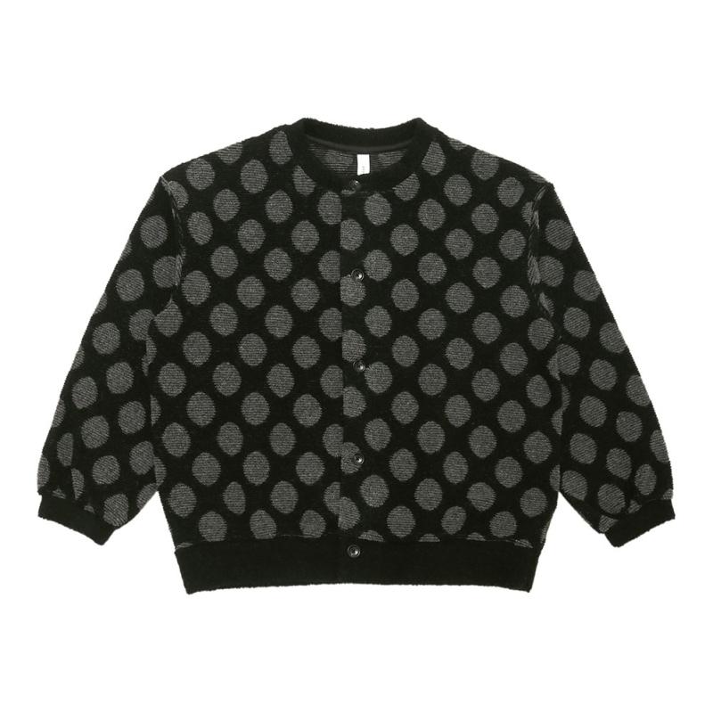 prit プリット ドットジャガードクルーネックカーディガン P90605 prit