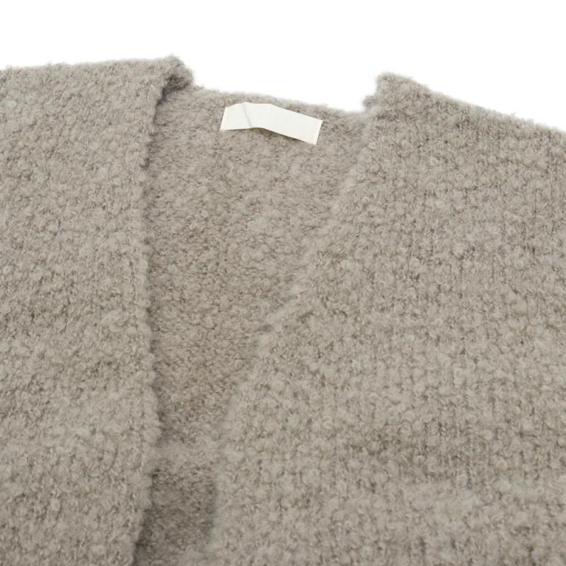 evam eva（エヴァムエヴァ） alpaca wool long vest E253K181