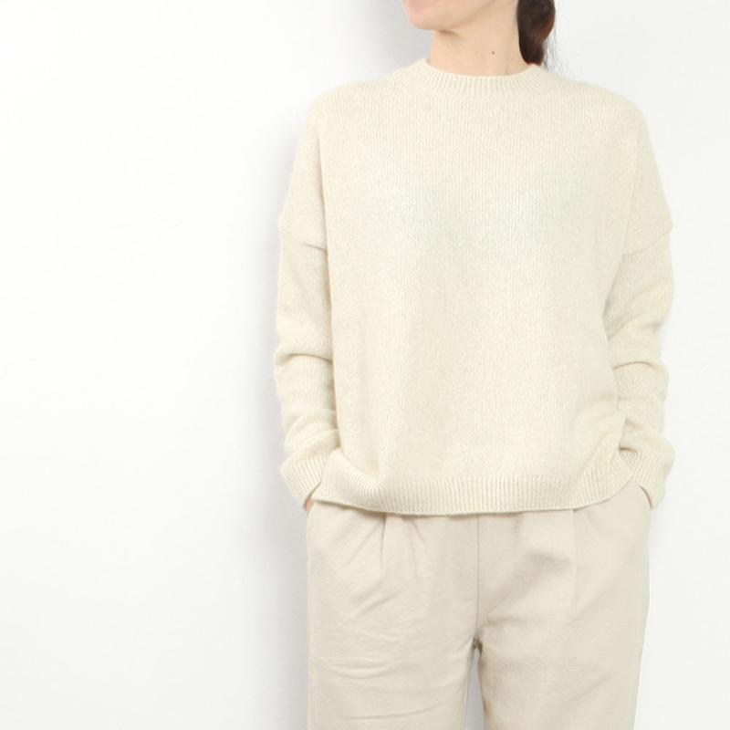 evam eva エヴァムエヴァ ニット　wool fox pullover evameva (エヴァムエヴァ) wool fox pullover / ウールフォックスプル