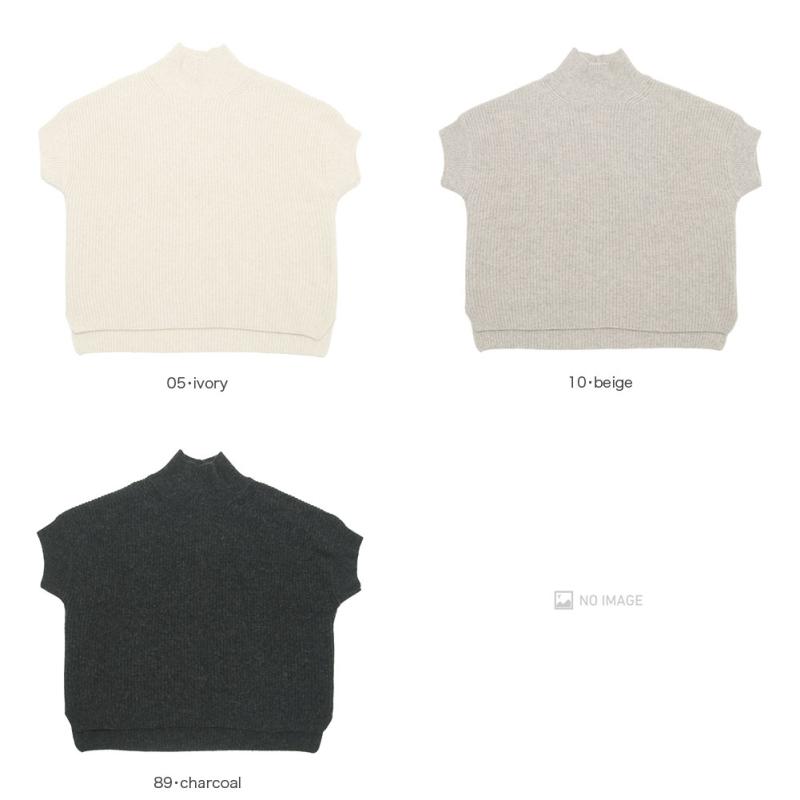 evam eva（エヴァムエヴァ） wool fox aze vest E253K199 : MIDLAND