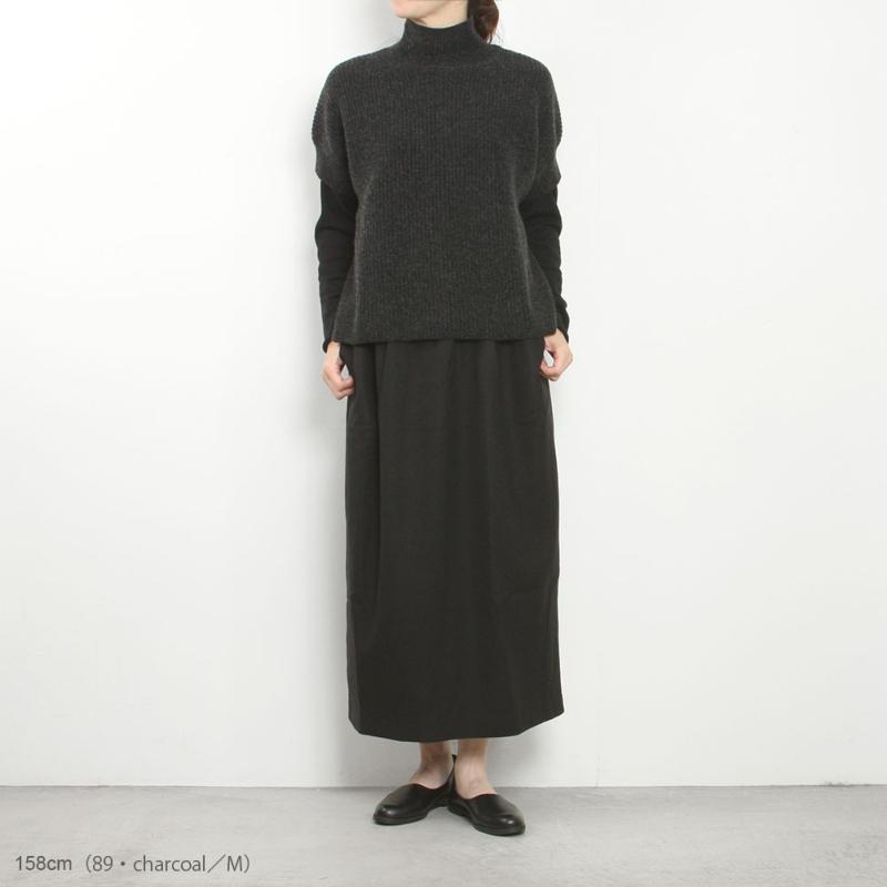 evam eva（エヴァムエヴァ） wool fox aze vest E253K199 : MIDLAND