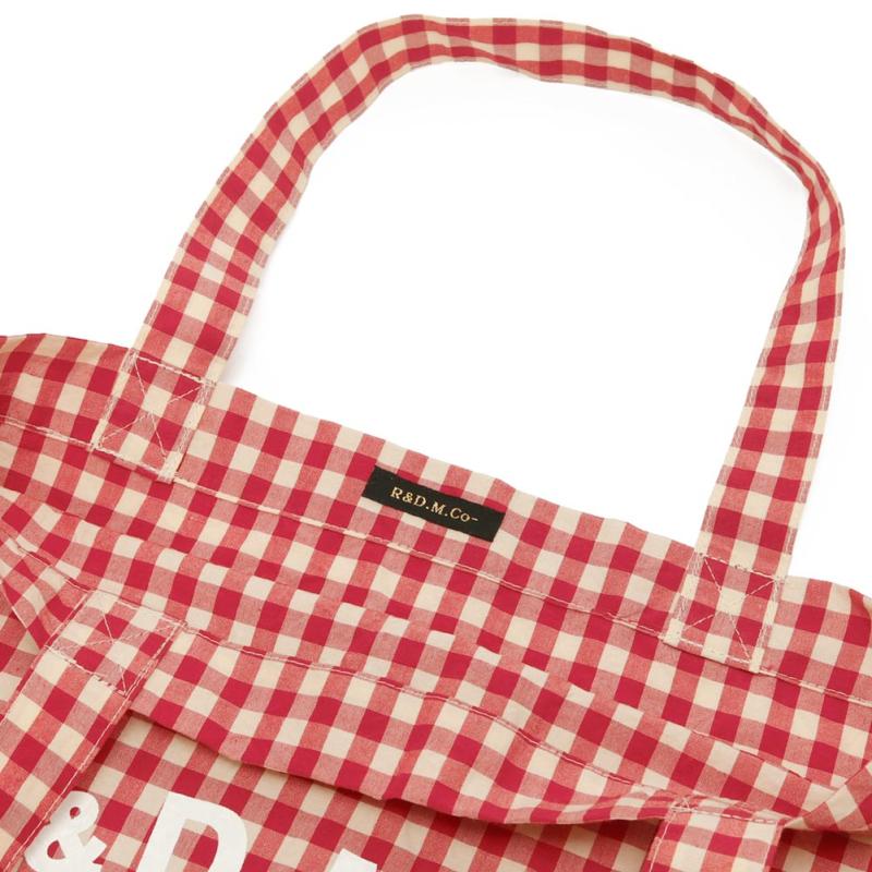 R&D.M.Co- アールアンドディーエムコー GINGHAM CHECK TOTE BAG NO.7618 R&D.M.Co OLDMAN'S TAILOR R&D.M.Co- アールアンドディーエムコー