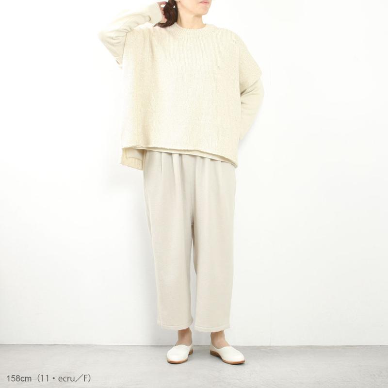 evam eva（エヴァムエヴァ） low gauge poncho E253K221 : MIDLAND