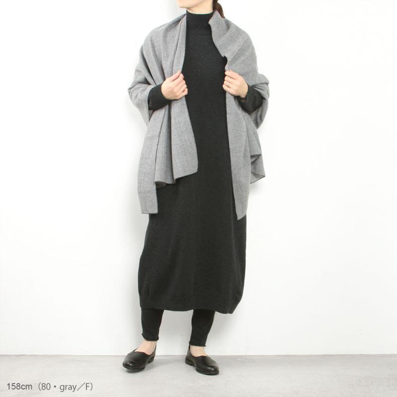 evam eva（エヴァムエヴァ） wool stole E253G226 : MIDLAND SHIP