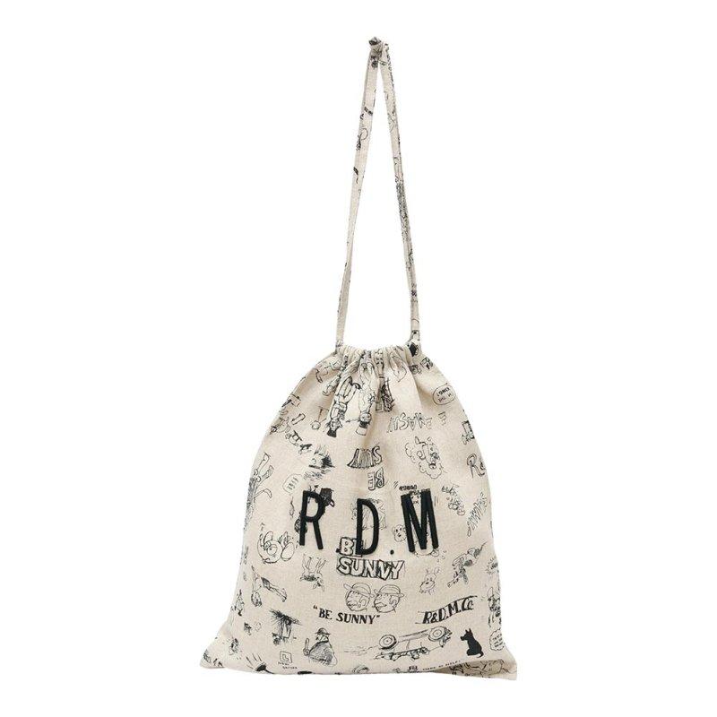R&D.M.Co- アールアンドディーエムコー GRAFFITI DRAWSTRING BAG（L) NO.7959