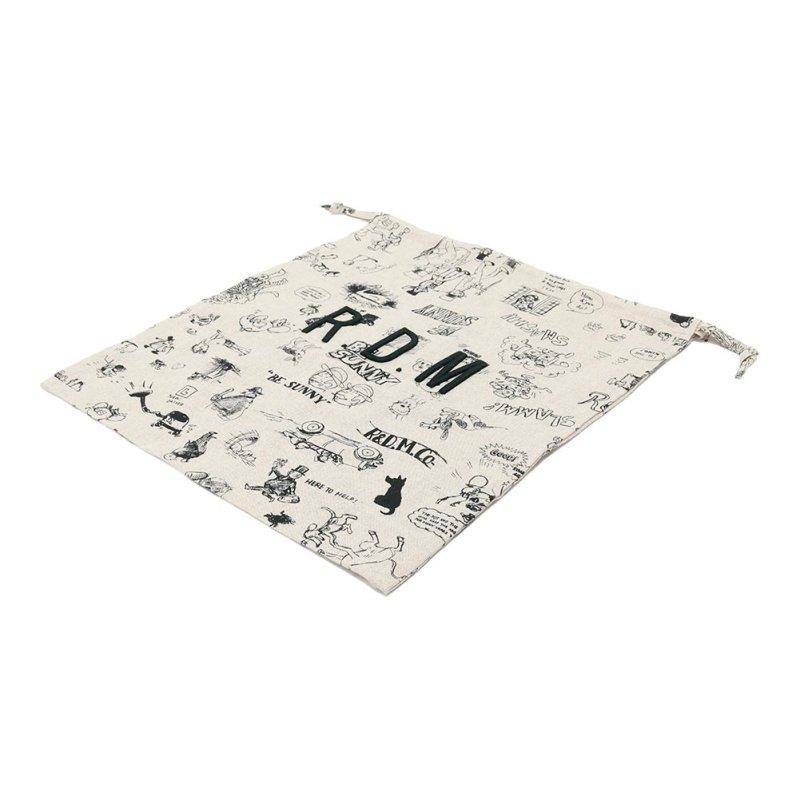 R&D.M.Co- アールアンドディーエムコー GRAFFITI DRAWSTRING BAG（L) NO.7959