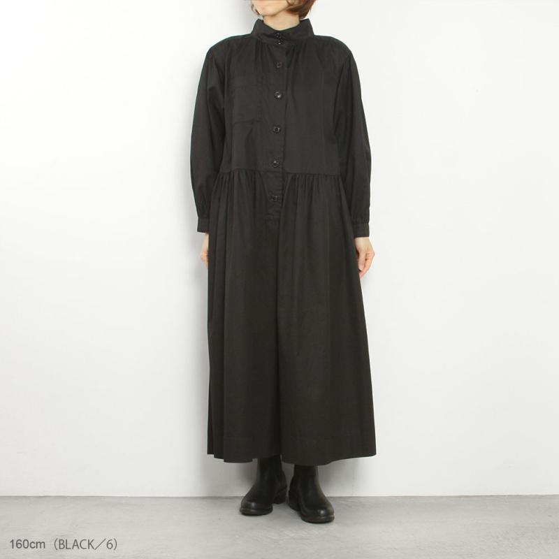 Nigel Cabourn LYBRO 黒シャツワンピース8（サンプル） OUTLET）Nigel Cabourn ナイジェルケーボン FRENCH FARMER DRESS