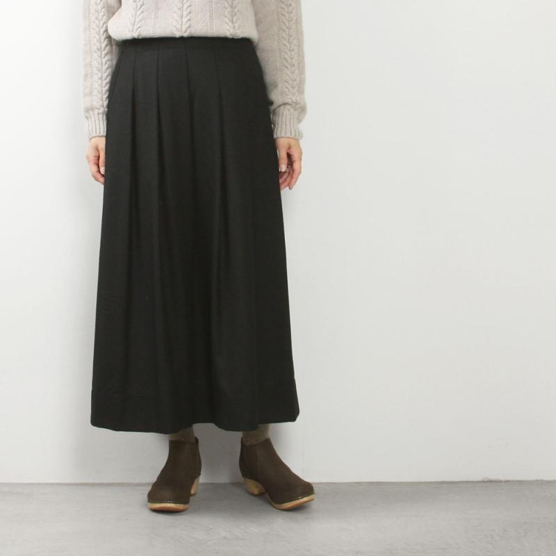 Vent douest ヴァンドウェスト ハイカウントフラノ プリーツスカート