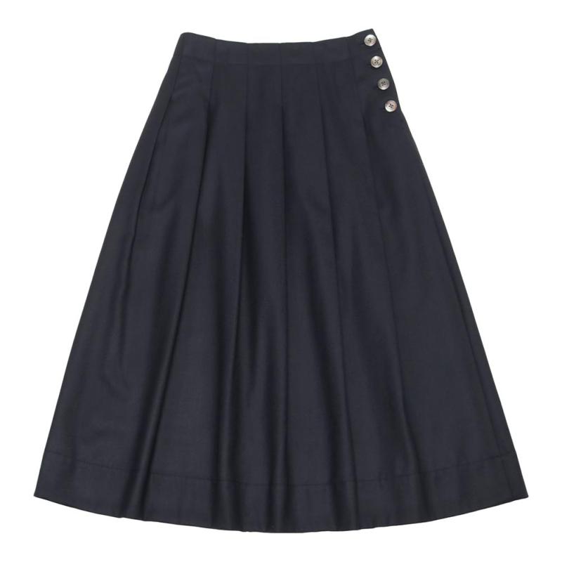 Vent douest ヴァンドウェスト ハイカウントフラノ プリーツスカート