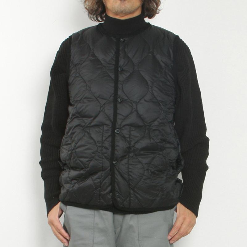 TAION タイオン MILITARY CREW NECK DOWN VEST SOFT SHELL 004ALSBML
