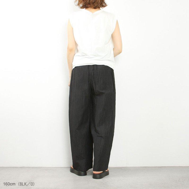 assiette アシェット 先染めリネンワッシャー バレルパンツ A25-14016-62の画像