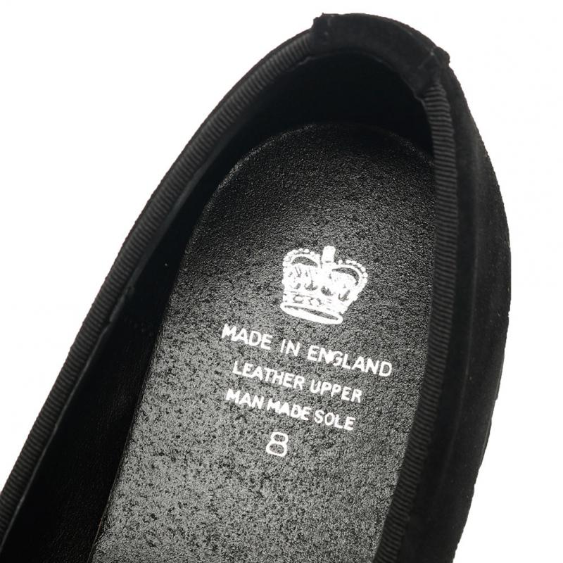 CROWN クラウン CREST SUEDE SLIPPER SUEDE BLACK クーポン対象 12/30 18:00-1/3 9:00】CROWN クラウン CREST SUEDE