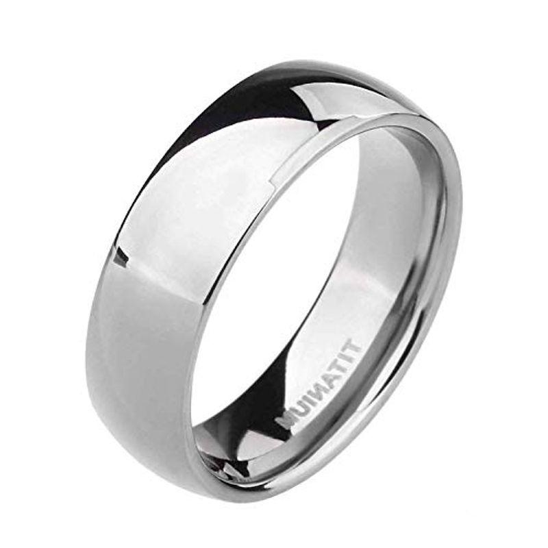 日本製 今治産 Ticentral チタン ペアリング メンズ シルバー婚約指輪 幅6mm 研磨 シンプル 記念日 人気アクセサリー 銀 21 Hanagrocare Com