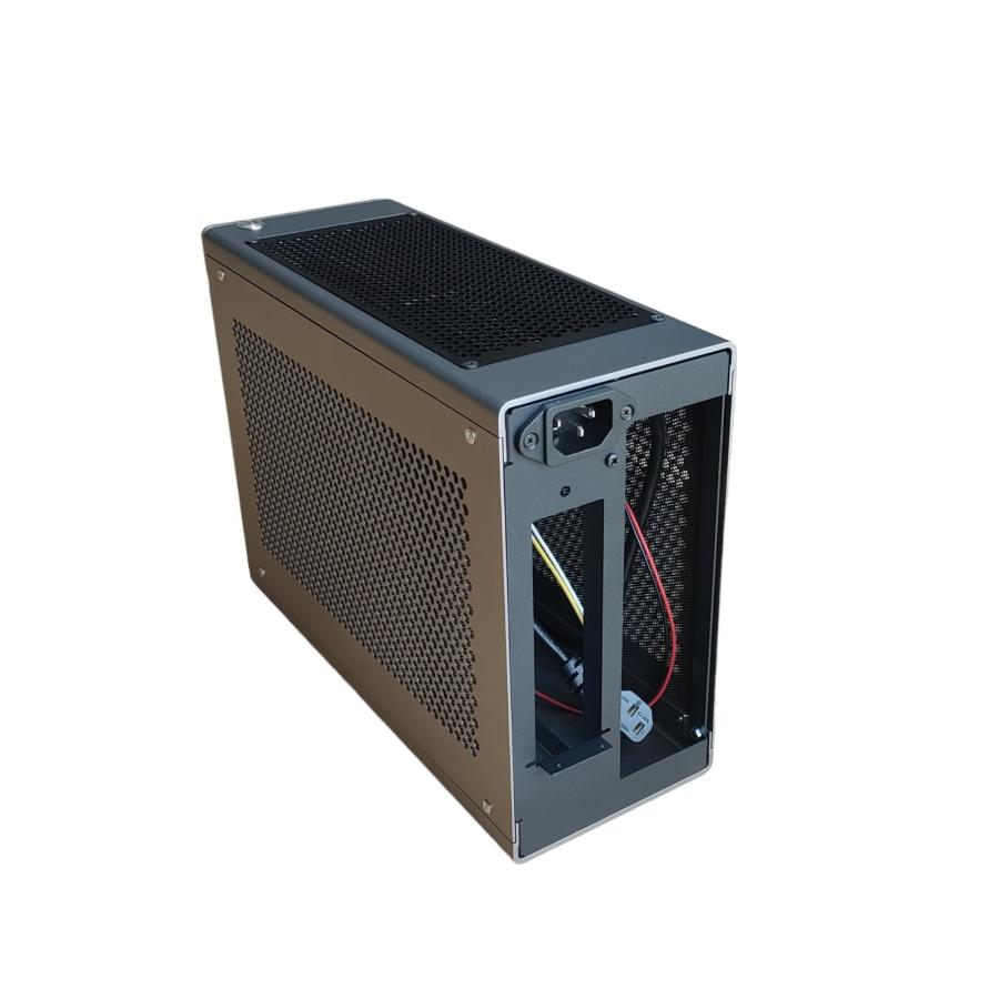 MIDORI 5L-V2.2 Mini ITX PCケース グレイ : みどりコンピュータ MIDORI 5L-V2.2 Mini ITX PCケース グレイ : みどりコンピュータ