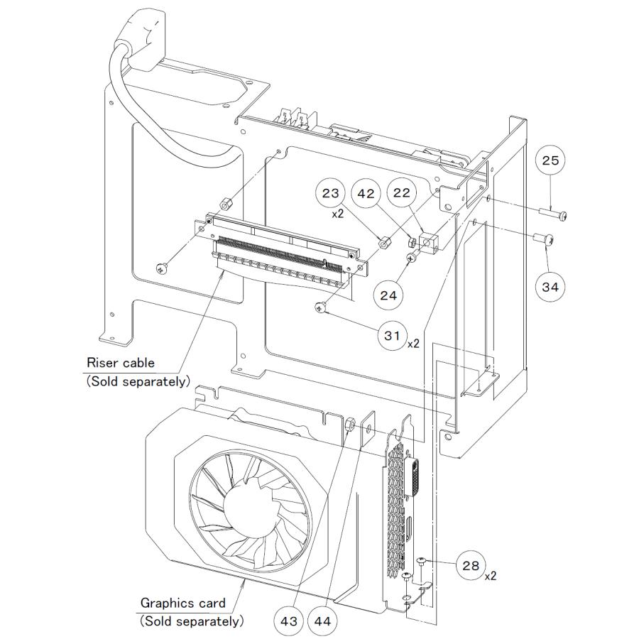MIDORI 5L-V2.2 Mini ITX PCケース グレイ : みどりコンピュータ