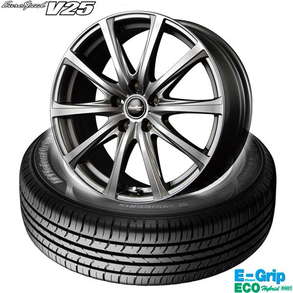 グッドイヤーEfficientGrip ECO EG01〈195/55R16 87V〉＆EuroSpeed V25｜タイヤホイール4本セット｜4穴｜midori-tire