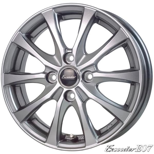 アルミホイール｜Exceeder E07｜14×4.5 +45 100 4H〈4枚〉｜軽自動車用
